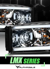 Alpha Owls LMX Series LED Projector Headlights (LED Projector Chrome housing w/ LumenX Light Bar) Dodge Ram 1500 | 2500 | 3500  2006-2008                                     - 8707524 - Image 4