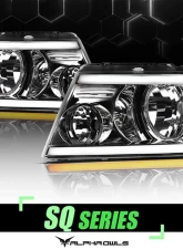 Alpha Owls SQ Series Headlights (Crystal Headlights Chrome housing w/ Sequential Signal/LumenX Light Bar) Ford F-150 | Lincoln Mark-LT 2004-2008                                     - 8707562 - Image 4