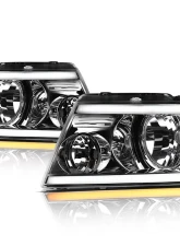 Alpha Owls SQ Series Headlights (Crystal Headlights Chrome housing w/ Sequential Signal/LumenX Light Bar) Ford F-150 | Lincoln Mark-LT 2004-2008                                     - 8707562 - Image 2