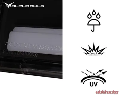 Alpha Owls LM Series Headlights (Crystal Headlights Chrome housing w/ LumenX Light Bar) Ford F-150 2009-2014 - 8707586