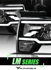 Alpha Owls LM Series Headlights (Crystal Headlights Black housing w/ LumenX Light Bar) Ford F-150 2009-2014                                     - 8707593 - Image 4