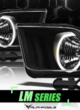 Alpha Owls LM Series Headlights (Crystal Headlights Black housing w/ LumenX Halo) Ford Mustang 2005-2009                                     - 8707616 - Image 4
