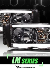 Alpha Owls LM Series Headlights (Crystal Headlights Chrome housing w/ LumenX Light Bar) Dodge Ram 1500 | 2500 | 3500 2002-2005                                     - 8707623 - Image 4