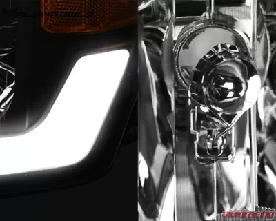 Alpha Owls LM Series Headlights (Crystal Headlights Chrome housing w/ LumenX Light Bar) Dodge Ram 1500 | 2500 | 3500 2002-2005 - 8707623