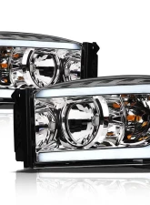 Alpha Owls LM Series Headlights (Crystal Headlights Chrome housing w/ LumenX Light Bar) Dodge Ram 1500 | 2500 | 3500 2006-2009                                     - 8707661 - Image 2
