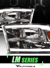 Alpha Owls LM Series Headlights (Crystal Headlights Chrome housing w/ LumenX Light Bar) Dodge Ram 1500 | Ram 2009-2022                                     - 8707685 - Image 4