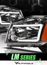 Alpha Owls LM Series Headlights (Crystal Headlights Chrome housing w/ LumenX Light Bar) Nissan Titan 2004-2015                                     - 8707722 - Image 4