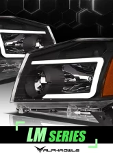 Alpha Owls LM Series Headlights (Crystal Headlights Black housing w/ LumenX Light Bar) Nissan Titan 2004-2015                                     - 8707739 - Image 4