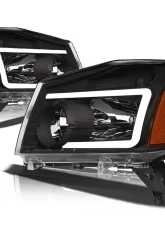 Alpha Owls LM Series Headlights (Crystal Headlights Black housing w/ LumenX Light Bar) Nissan Titan 2004-2015                                     - 8707739 - Image 2