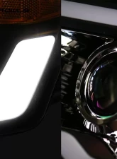 Alpha Owls LMP Series Projector Headlights (Halogen Projector Black housing w/ LumenX Light Bar) Ford F-150 | Lincoln Mark-LT 2004-2008                                     - 8708040 - Image 3