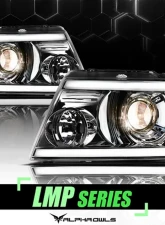 Alpha Owls LMP Series Projector Headlights (Halogen Projector Chrome housing w/ LumenX Light Bar) Ford F-150 | Lincoln Mark-LT 2004-2008                                     - 8708057 - Image 4