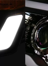 Alpha Owls SQP Series Projector Headlights (Halogen Projector Chrome housing w/ Sequential Signal/LumenX Light Bar) Ford F-150 | Lincoln Mark-LT 2004-2008                                     - 8708071 - Image 3