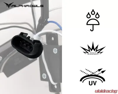 Alpha Owls SQP Series Projector Headlights (Halogen Projector Chrome housing w/ Sequential Signal/LumenX Light Bar) Ford F-150 | Lincoln Mark-LT 2004-2008 - 8708071