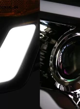 Alpha Owls LMP Series Projector Headlights (Halogen Projector Chrome housing w/ LumenX Light Bar) Dodge Ram 1500 | 2500 | 3500 2002-2005                                     - 8708118 - Image 3