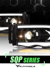 Alpha Owls SQP Series Projector Headlights (Halogen Projector Black housing w/ Sequential Signal/LumenX Light Bar) Dodge Ram 1500 | 2500 | 3500 2002-2005                                     - 8708125 - Image 4