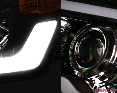 Alpha Owls SQP Series Projector Headlights (Halogen Projector Chrome housing w/ Sequential Signal/LumenX Light Bar) Dodge Ram 1500 | 2500 | 3500 2002-2005 - 8708132