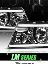 Alpha Owls LM Series Headlights (Crystal Headlights Chrome housing w/ LumenX Light Bar) Ford F-150 | Lincoln Mark-LT 2004-2008                                     - 8708873 - Image 4
