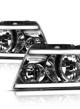 Alpha Owls LM Series Headlights (Crystal Headlights Chrome housing w/ LumenX Light Bar) Ford F-150 | Lincoln Mark-LT 2004-2008                                     - 8708873 - Image 2