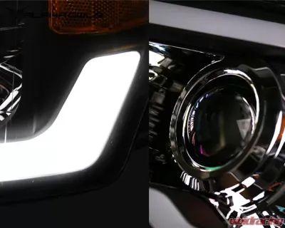 Alpha Owls LMP Series Headlights (Halogen Projector Black housing w/ LumenX Light Bar) Toyota Tundra 2014-2021 - 8709382