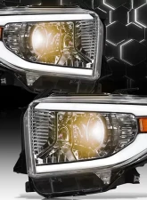 Alpha Owls LMP Series Headlights (Halogen Projector Black housing w/ LumenX Light Bar) Toyota Tundra 2014-2021 8709399                                     - 8709399 - Image 4