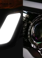 Alpha Owls LMP Series Headlights (Halogen Projector Black housing w/ LumenX Light Bar) Toyota Tundra 2014-2021 8709399                                     - 8709399 - Image 3