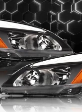 Alpha Owls LM Series Headlights (Crystal Headlights Black housing w/ LumenX Light Bar) Honda Accord 2003-2007                                     - 8709429 - Image 4