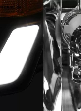 Alpha Owls SQ Series Headlights (Crystal Headlights Black housing w/ Sequential Signal/LumenX Light Bar) Honda Accord 2003-2007                                     - 8709436 - Image 3