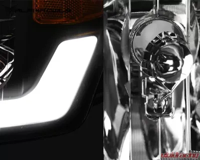 Alpha Owls LM Series Headlights (Crystal Headlights Chrome housing w/ LumenX Light Bar) Chevrolet | GMC 1994-1999 - 8709443