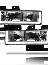 Alpha Owls LM Series Headlights (Crystal Headlights Chrome housing w/ LumenX Light Bar) Chevrolet | GMC 1988-1999                                     - 8709467 - Image 2