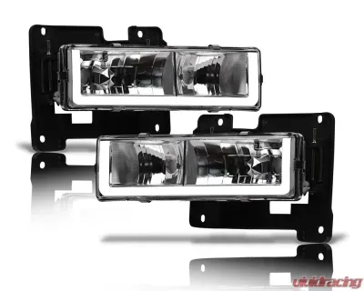 Alpha Owls LM Series Headlights (Crystal Headlights Chrome housing w/ LumenX Light Bar) Chevrolet | GMC 1988-1999 - 8709467