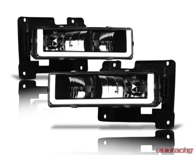 Alpha Owls LM Series Headlights (Crystal Headlights Black housing w/ LumenX Light Bar) Chevrolet | GMC 1988-1999 - 8709474