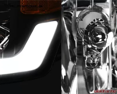 Alpha Owls LM Series Headlights (Crystal Headlights Black housing w/ LumenX Light Bar) Chevrolet | GMC 1988-1999 - 8709474