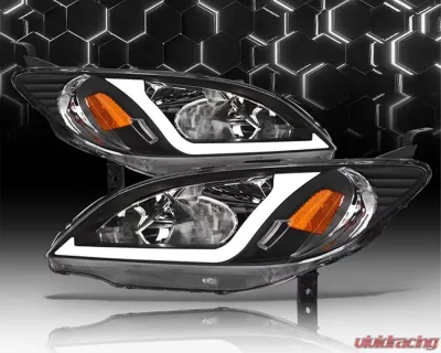 Alpha Owls LM Series Headlights (Crystal Headlights Black housing w/ LumenX Light Bar) Honda Civic 2004-2005 - 8709481