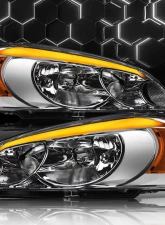 Alpha Owls SQ Series Headlights (Crystal Headlights Chrome housing w/ Sequential Signal/LumenX Light Bar) Chevrolet Impala | Impala Limited | Monte Carlo 2006-2016                                     - 8709566 - Image 4