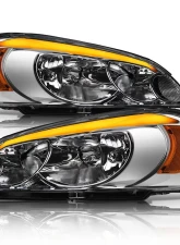 Alpha Owls SQ Series Headlights (Crystal Headlights Chrome housing w/ Sequential Signal/LumenX Light Bar) Chevrolet Impala | Impala Limited | Monte Carlo 2006-2016                                     - 8709566 - Image 2