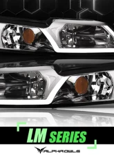 Alpha Owls LM Series Headlights (Crystal Headlights Chrome housing w/ LumenX Light Bar) Ford Mustang 1999-2004                                     - 8709580 - Image 4