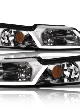 Alpha Owls LM Series Headlights (Crystal Headlights Chrome housing w/ LumenX Light Bar) Ford Mustang 1999-2004                                     - 8709580 - Image 2