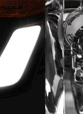 Alpha Owls LM Series Headlights (Crystal Headlights Chrome housing w/ LumenX Light Bar) GMC Sierra 2007-2013                                     - 8709627 - Image 3