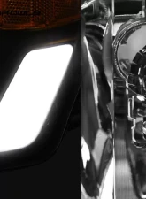Alpha Owls SQ Series Headlights (Crystal Headlights Black housing w/ Sequential Signal/LumenX Light Bar) GMC Sierra | Yukon 1999-2006                                     - 8709672 - Image 3