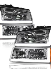 Alpha Owls LM Series Headlights (Crystal Headlights Chrome housing w/ LumenX Light Bar) Chevrolet Silverado 1500 | 2500 | 3500 2003-2007                                     - 8709689 - Image 2