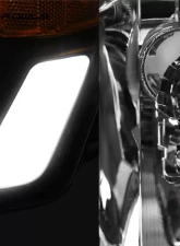 Alpha Owls LM Series Headlights (Crystal Headlights Chrome housing w/ LumenX Light Bar) Chevrolet Silverado 1500 | 2500 | 3500 2003-2007                                     - 8709689 - Image 3