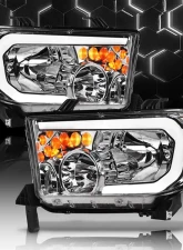 Alpha Owls LM Series Headlights (Crystal Headlights Chrome housing w/ LumenX Light Bar) Toyota Tundra | Sequoia 2007-2015                                     - 8709733 - Image 4