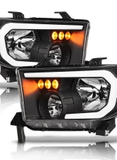 Alpha Owls LM Series Headlights (Crystal Headlights Black housing w/ LumenX Light Bar) Toyota Tundra | Sequoia 2007-2015                                     - 8709740 - Image 2