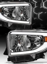 Alpha Owls LM Series Headlights (Crystal Headlights Chrome housing w/ LumenX Light Bar) Toyota Tundra 2014-2021                                     - 8709757 - Image 4