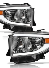 Alpha Owls LM Series Headlights (Crystal Headlights Chrome housing w/ LumenX Light Bar) Toyota Tundra 2014-2021                                     - 8709757 - Image 2