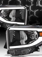 Alpha Owls LM Series Headlights (Crystal Headlights Black housing w/ LumenX Light Bar) Toyota Tundra 2014-2021                                     - 8709764 - Image 4