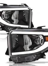 Alpha Owls LM Series Headlights (Crystal Headlights Black housing w/ LumenX Light Bar) Toyota Tundra 2014-2021                                     - 8709764 - Image 2