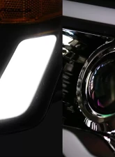 Alpha Owls SQP Series Headlights (Halogen Projector Chrome housing w/ Sequential Signal/LumenX Light Bar) Dodge Ram | 2500 | 3500 2006-2009                                     - 8709832 - Image 3