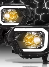 Alpha Owls LMP Series Headlights (Halogen Projector Black housing w/ LumenX Light Bar) Toyota Tacoma 2012-2015                                     - 8709849 - Image 4