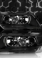 Alpha Owls LMP Series Headlights (Halogen Projector Black housing w/ LumenX Light Bar) Acura TSX 2004-2005                                     - 8709856 - Image 4